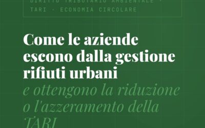 Uscita parziale e totale raccolta pubblica rifiuti urbani – Normativa TARI